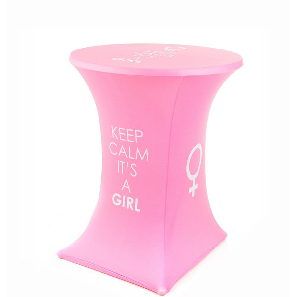 Standing Table Cover: It's a GIRL - Di-Jet nv - The Designer? YOU! 