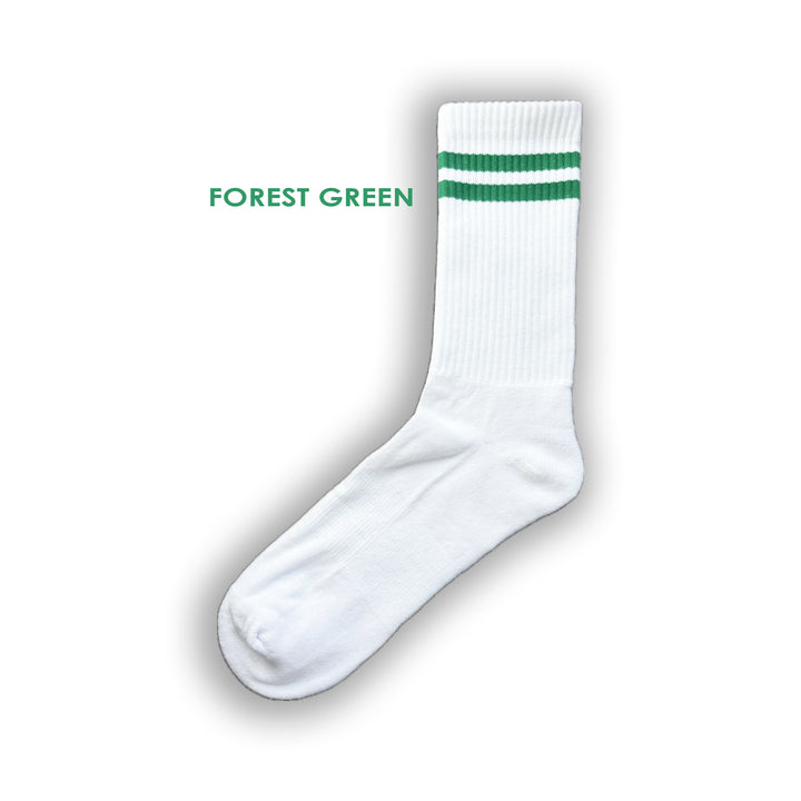 custom green sports socks with monogram initials logo picture