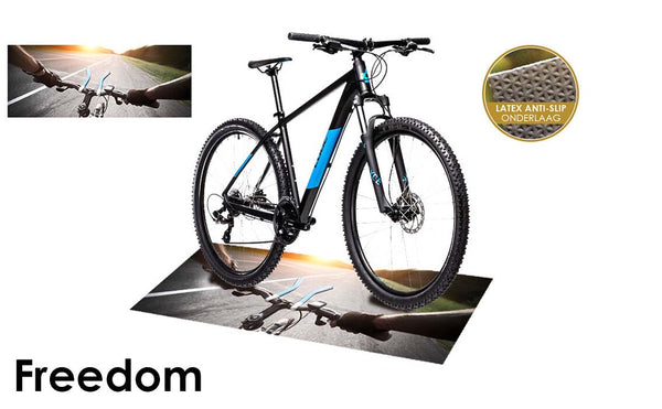 Ontwerp fietsmat: Vrijheid - 190x75cm