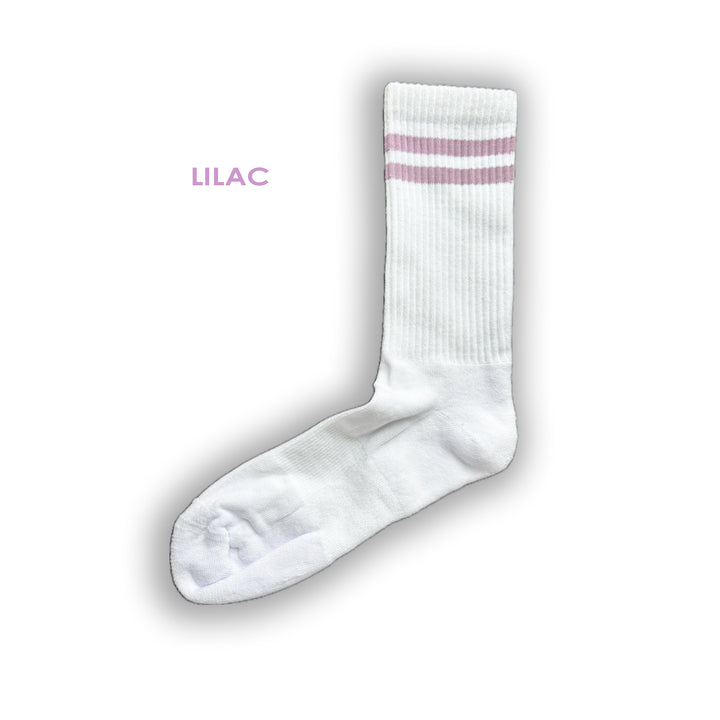 custom lilacsports socks with monogram or logo or initials or image or emoticon