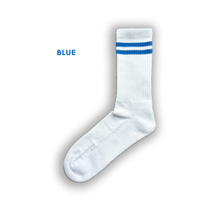 custom blue sports socks with monogram or logo or initials or image or emoticon