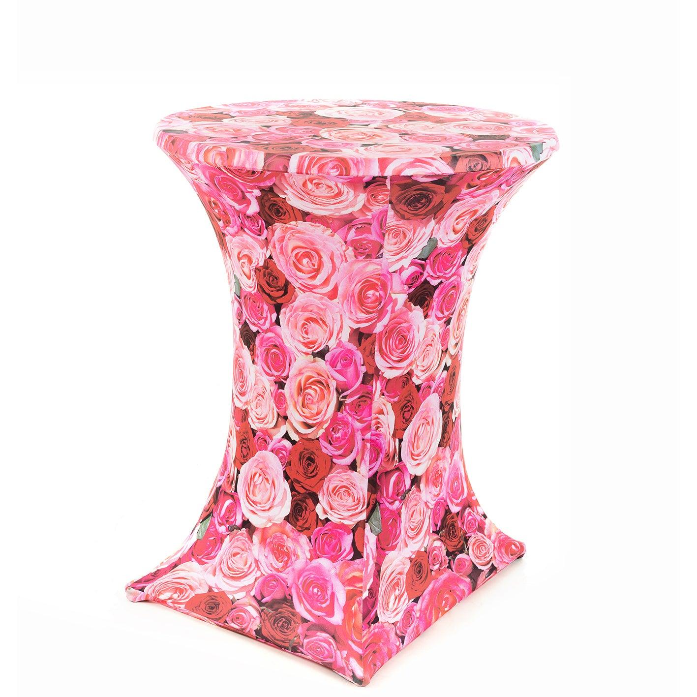 Standing Table Cover: Pink Roses - Di-Jet nv - The Designer? YOU! 