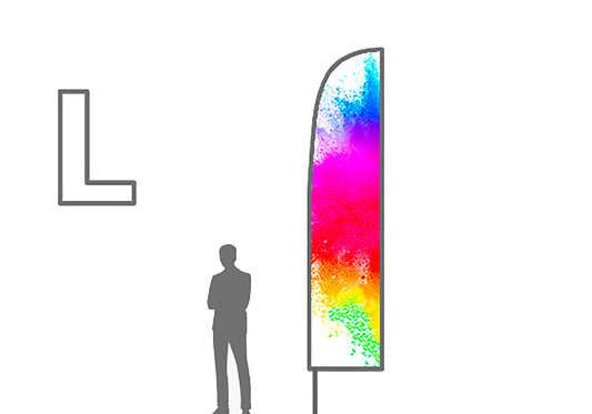 Beachflags Large 90x430cm - Di-Jet nv - The Designer? YOU! 